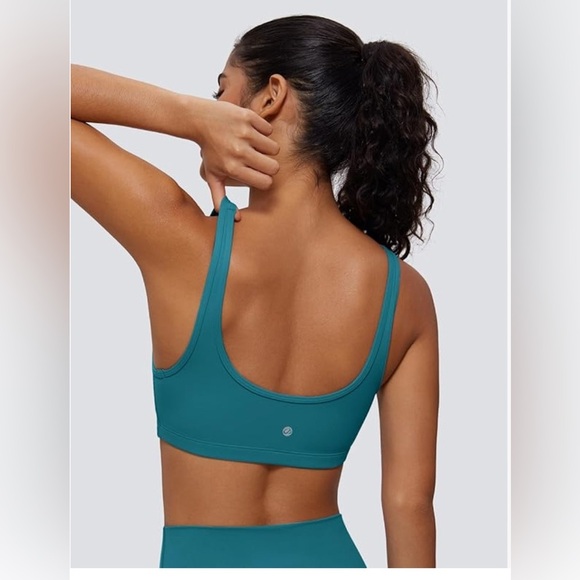 CRZ YOGA Butterluxe Mini Bra for Women - Scoop Neck Low Impact Wireless large - Picture 3 of 6